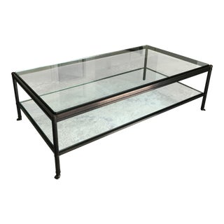 Contemporary Glass Coffee Table For Sale