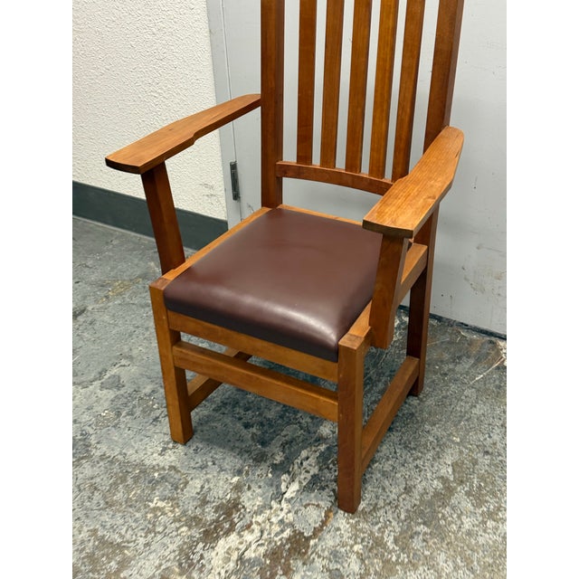 Thomas Moser Oak Armchair, Vintage For Sale In San Francisco - Image 6 of 12