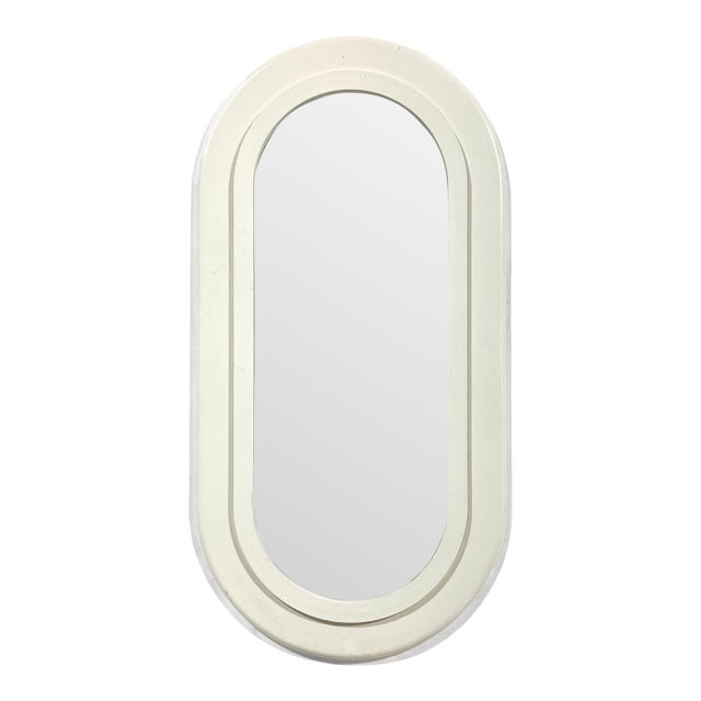 1970s Oval Wall Mirror by Sryoco For Sale
