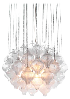 Austrian Tulipan Chandelier or Pendant Light in Blown Glass from Kalmar, 1960s