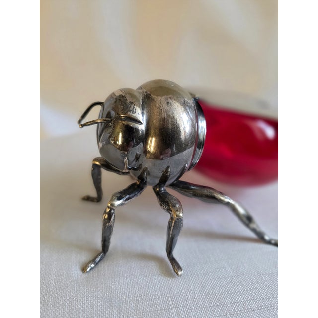 Art Nouveau 1900s Mappin & Webb Honey Bee Pot For Sale - Image 3 of 4