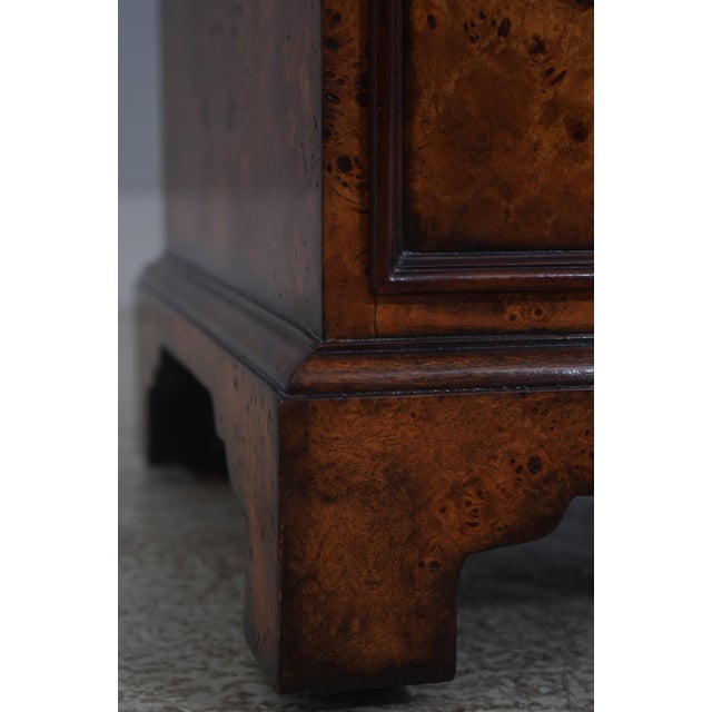 Theodore Alexander George III Burl Wood Bachelors Chest For Sale - Image 9 of 18