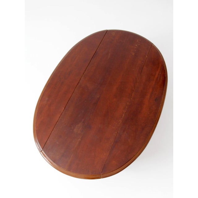 Vintage Queen Anne Style Drop Leaf Coffee Table For Sale - Image 10 of 15