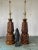 Vintage Large Ceramic Brown Drip-Glazed Retro Pottery Table Lamps - a Pair For Sale - Image 11 of 13