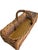 Vintage French Wicker Gathering Basket With Twisted Handle Rustic For Sale - Image 4 of 10