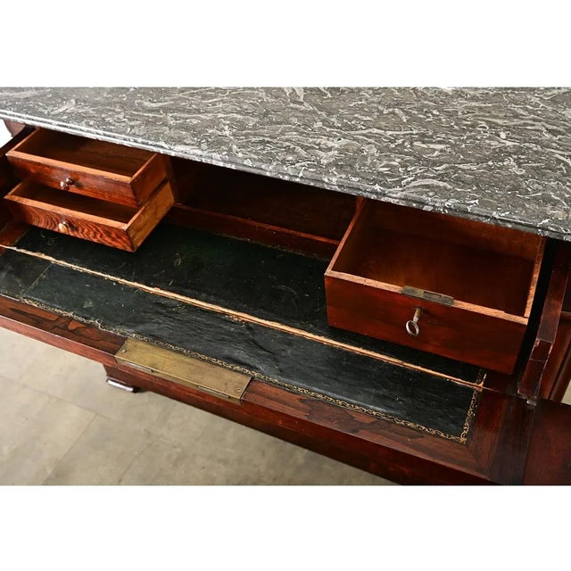 French 19th Century Louis Philippe Style Commode with Secretary For Sale - Image 11 of 12