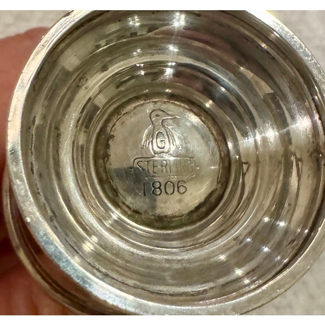 Vintage Sterling Genova Salt & Pepper Shakers For Sale - Image 4 of 4