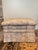 Beautiful tufted and skirted ottoman upholstered in Robert Allen "Farrington - Smoke" fabric - discontinued. Fabric is a...