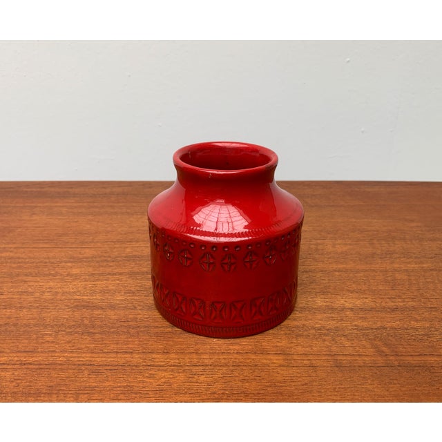 Mid-Century Italian Red Pottery Vase by Aldo Londi for Bitossi, 1960s For Sale - Image 14 of 18