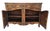 Antique French Louis XV Walnut Buffet Sideboard Curved Front Carved C1900s For Sale In Los Angeles - Image 6 of 17