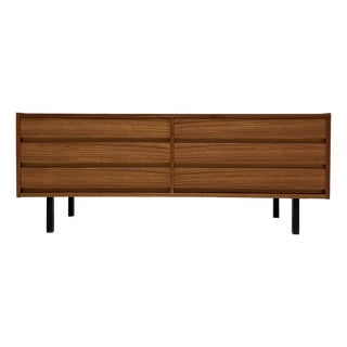Low Mid-Century Walnut Sideboard, 1960s For Sale