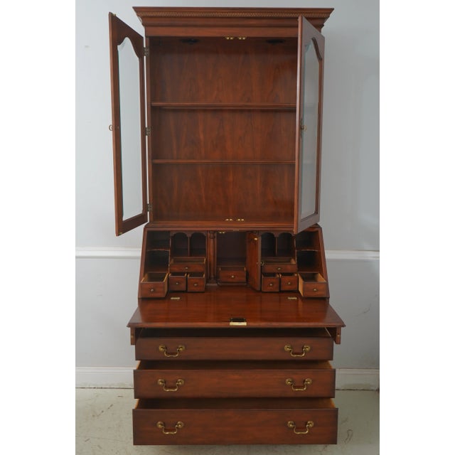 Traditional Henkel Harris Cherry Hancock Secretary Desk For Sale - Image 3 of 18