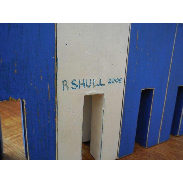 2000 - 2009 Randy Shull, Large Carved Wood Menorah Sculpture, 2005 For Sale - Image 5 of 6