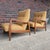 Orange Jens Risom Oversized Walnut Lounge Chairs Fully Restored For Sale - Image 8 of 9