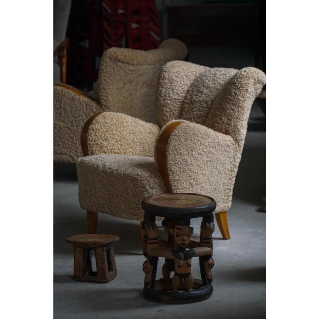 Mid-20th Century African Carved Hardwood Stool, 1950s For Sale - Image 15 of 18