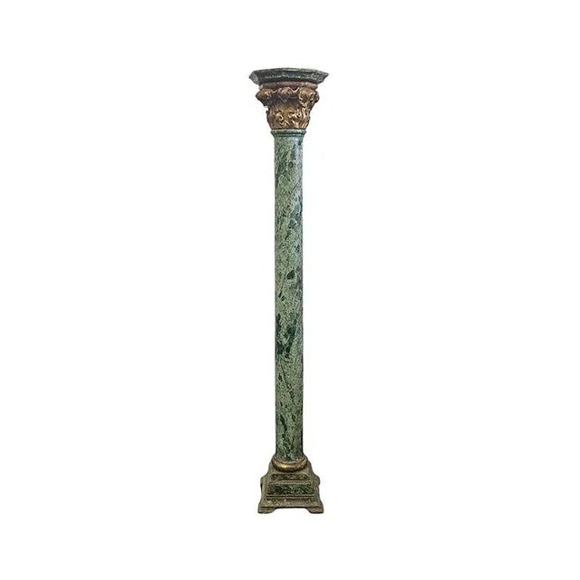 Column in Lacquered and Gilded Wood For Sale - Image 5 of 5