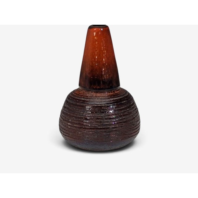 1970s Danish Mid-Century Modern, Orange-Red Glazed Stoneware For Sale In New York - Image 6 of 10