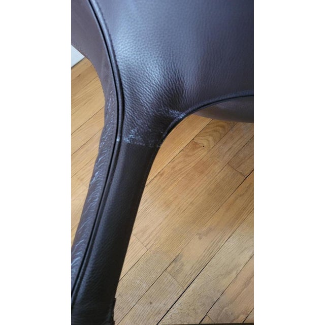 Hillroad Lounge Chair in Brown Leather by Christophe Pillet for Zanotta, Italy, 1990s For Sale - Image 10 of 16