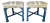 Pair Painted Chinese Chippendale Style Benches Chinoiserie Tapestry Upholstery For Sale