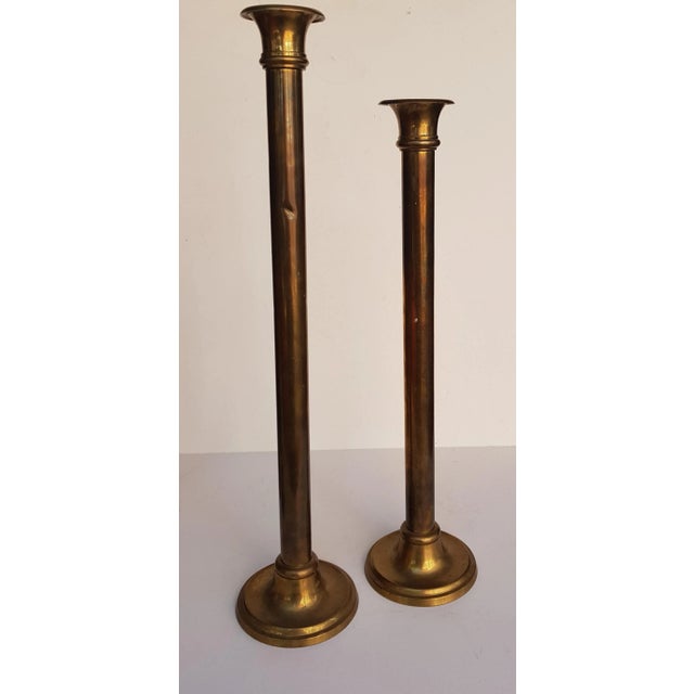Mid-Century Modern Brass Candleholders, 1960s, Set of 4 For Sale - Image 3 of 5