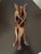 Early 20th Century Exceptional 1930s Hand‑Carved Rosewood Snake Tripod Stand W/Bone Inlay For Sale - Image 5 of 5