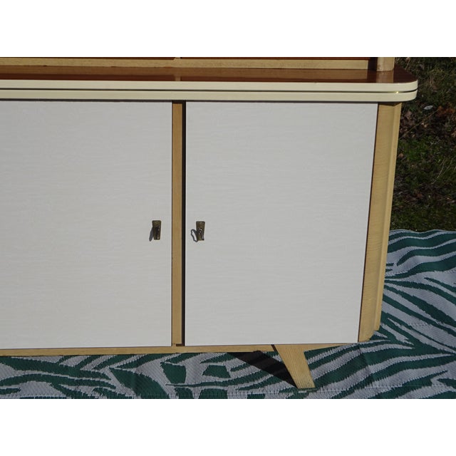 Beige Large Vintage Sideboard in Wood and Formica from Weiler, 1960s For Sale - Image 8 of 18