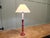 Lovely Turned and Painted Barley Twist Table Lamp A skilfully turned piece, this lamp stands on a turned wooden base, the...