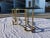 Mid-Century Modern Mastercraft Brass "Race Track" Coffee Table in Faux Bamboo For Sale - Image 3 of 13
