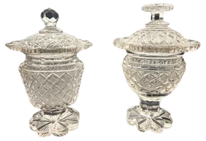 Antique Mustard Pot in Crystal