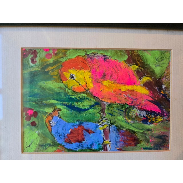 1990s 1990s Three Small Paintings Oil and Gouache by Jan Butterfield For Sale - Image 5 of 18