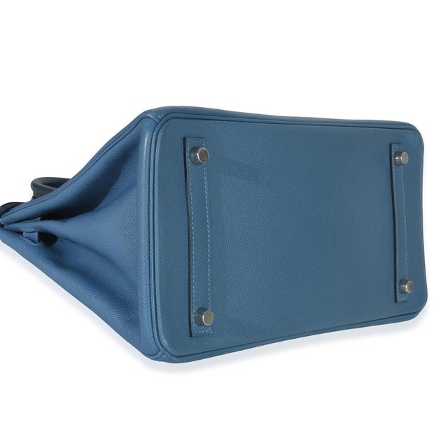 Bleu Brighton Epsom Birkin 30 PHW For Sale In New York - Image 6 of 10