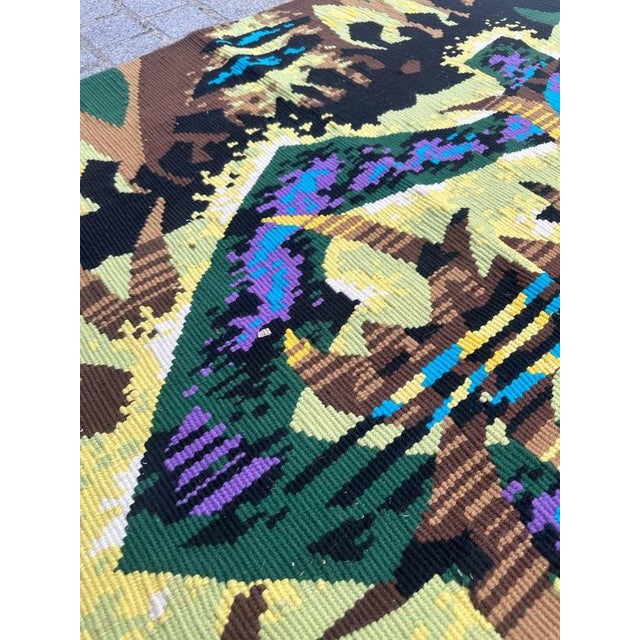 French Modern Tapestry with Terrestrial Lyre by J.C.L. Duprez, 1950s For Sale - Image 13 of 18
