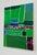Contemporary "Squares / Green Purple" Large Abstract Painting by Simon Findlay - Set of 2 For Sale - Image 3 of 15