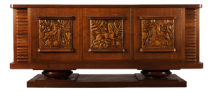 Art Deco French Oak Sideboard from Jacques Klein, 1925