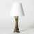 Lovely small table lamp by Sonja Katzin, made from brass with a cool embossed pattern on the base. This piece has an...