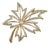Vintage Napier 1980s Gold Maple Leaf Brooch Faux Pearl Rhinestone Statement Pin For Sale