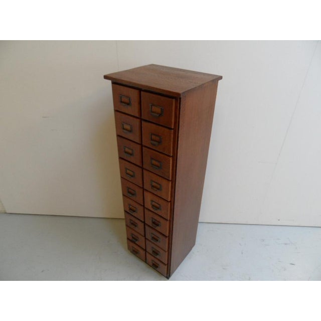 Brown Antique Dutch Apothecary Cabinet in Oak, 1890s For Sale - Image 8 of 13