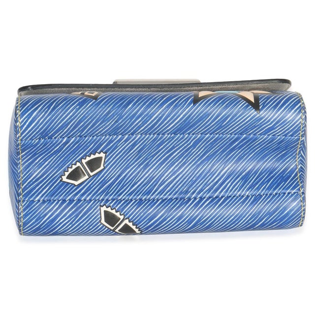 2010s Blue Denim Aztec Epi Twist PM For Sale - Image 5 of 9