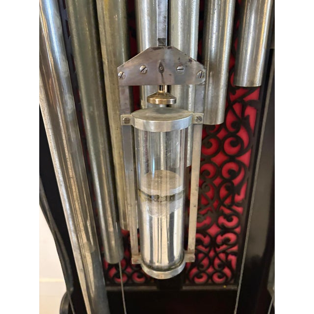 Wood Antique Carved Mahogany 9-Tube Chiming Longcase Clock, 1880 For Sale - Image 7 of 18