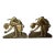 Antique Art Deco Golf Bookends, Brass Desk or Office Accessory For Sale