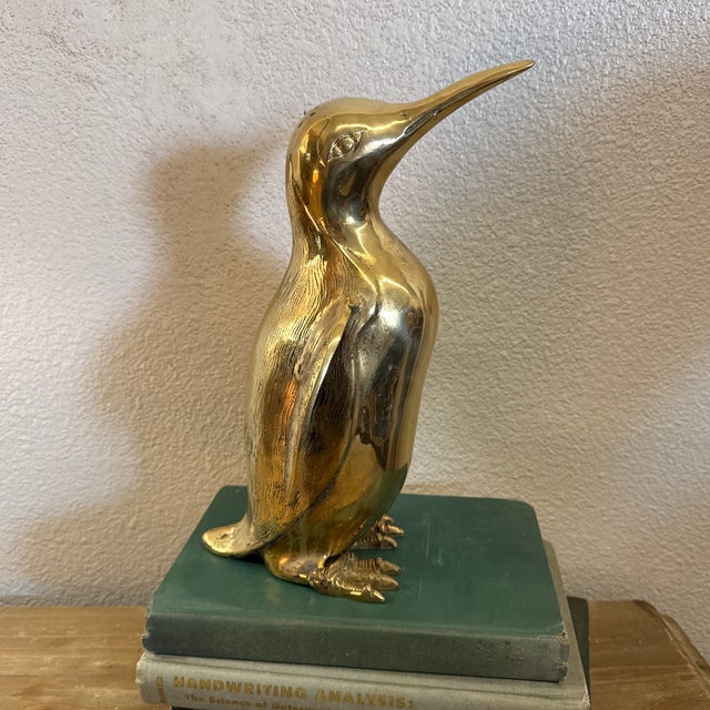 Vintage Brass Penguin For Sale - Image 4 of 7