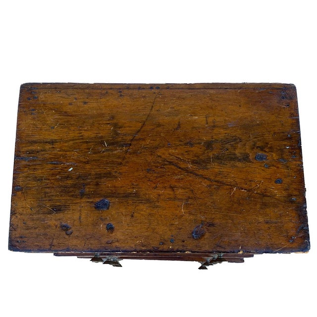 Wood 19th Century American New England Pine Miniature Chest of Drawers For Sale - Image 7 of 10