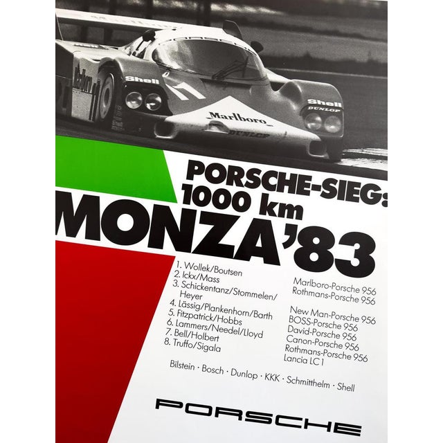 Original Porsche Poster by Gruppe C, 1983 For Sale - Image 10 of 10