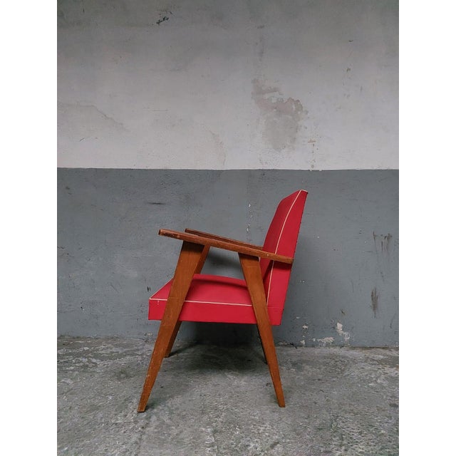 Vintage Red Armchair, 1960 For Sale - Image 18 of 18