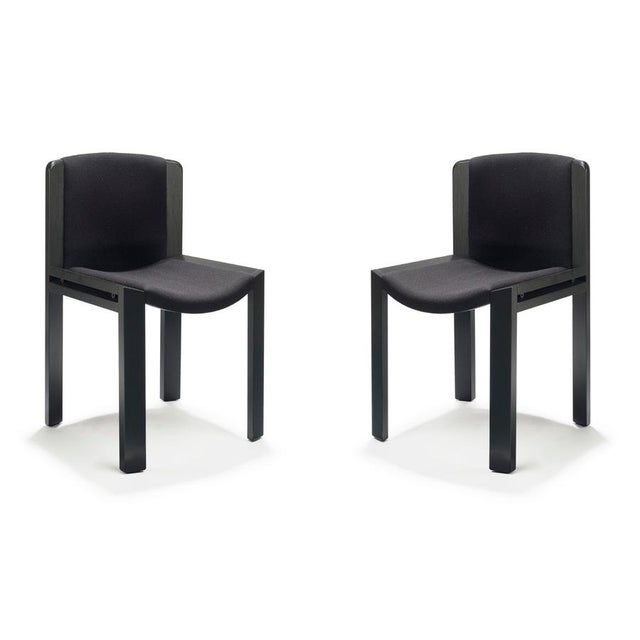 Joe Colombo Model 300 Chairs in Wood and Kvadrat Fabric by Joe Colombo for Karakter, Set of 6 For Sale - Image 4 of 14
