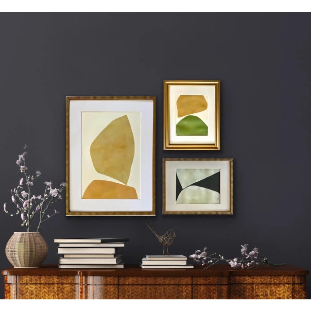 2023 "Il Grano" Contemporary Minimalist Painting on Paper by Artist r.k. Red For Sale - Image 4 of 5