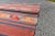Red 1970s Rustic Hand Knotted Red Striped Rug For Sale - Image 8 of 11