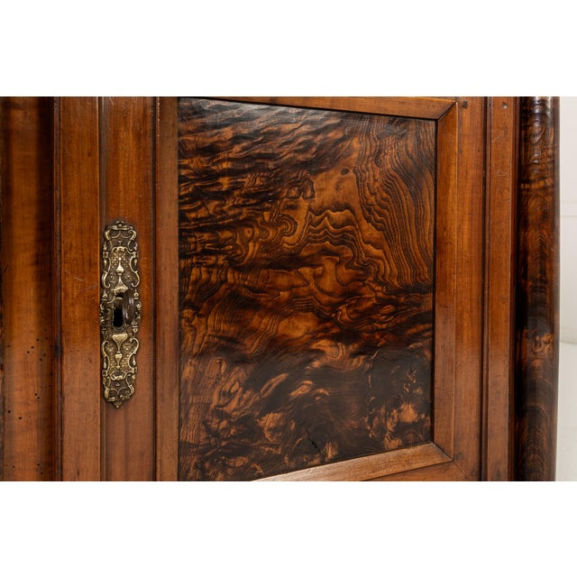 Antique French Credenza in Cherrywood and Burr Ash, 1700s For Sale - Image 6 of 15
