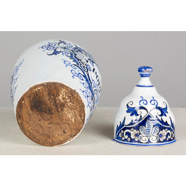 19th Century Delft Faience Apothecary Jar For Sale - Image 11 of 12