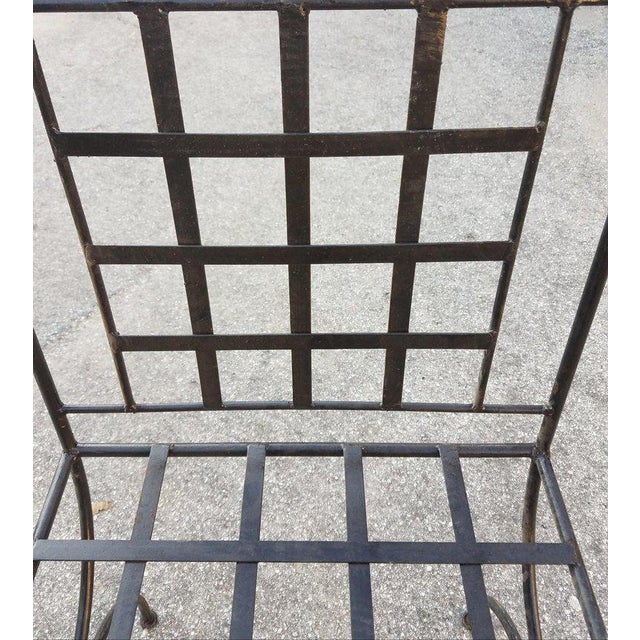 Beautiful Moroccan wrought iron chairs handcrafted in Marrakech, Morocco. Each measuring approximately 40" high and 16:...